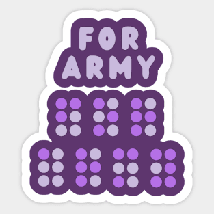 For ARMY Braille (The Astronaut by Jin of BTS) Sticker